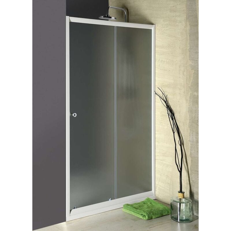 foto del prodotto box doccia anta doccia scorrevole 100 cm, vetro opaco bts100 aqualine
