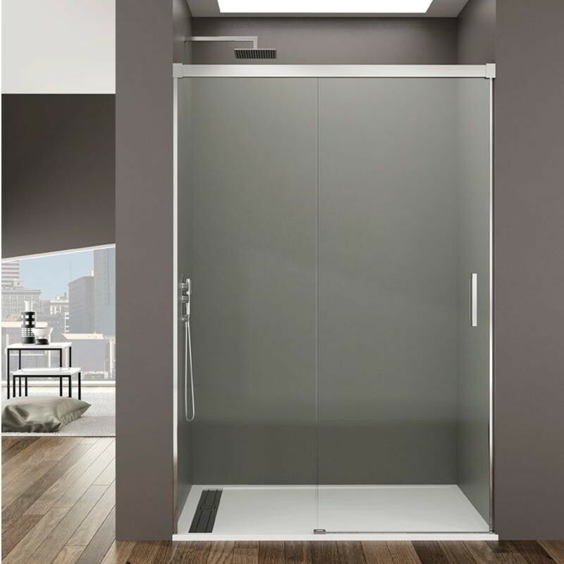 foto del prodotto box doccia basic fisso + scorrevole, finiture transparent - estensione 140-145 cm