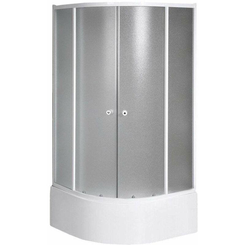 foto del prodotto box doccia box doccia arlen 80x80 cm, bianco vetro brick btr803 aqualine