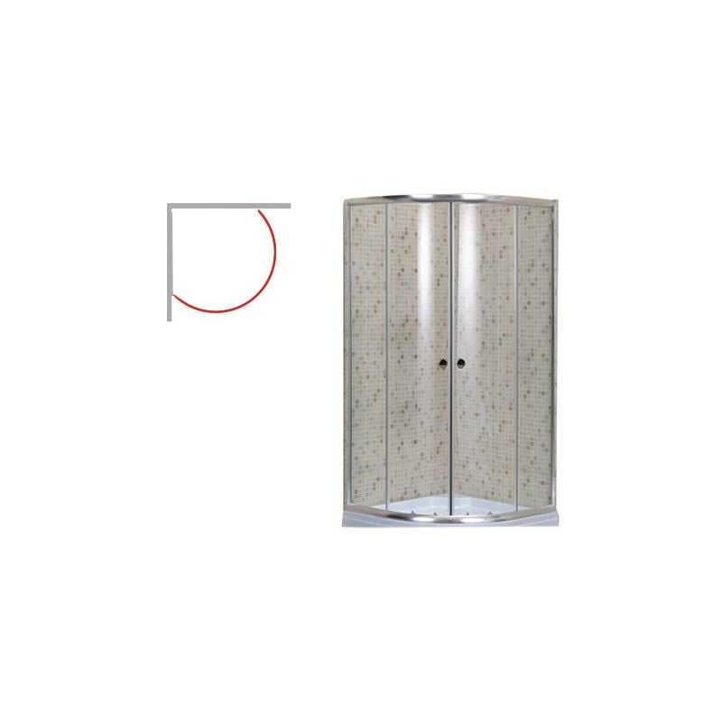 foto del prodotto box doccia brixo giglio 80x80x190