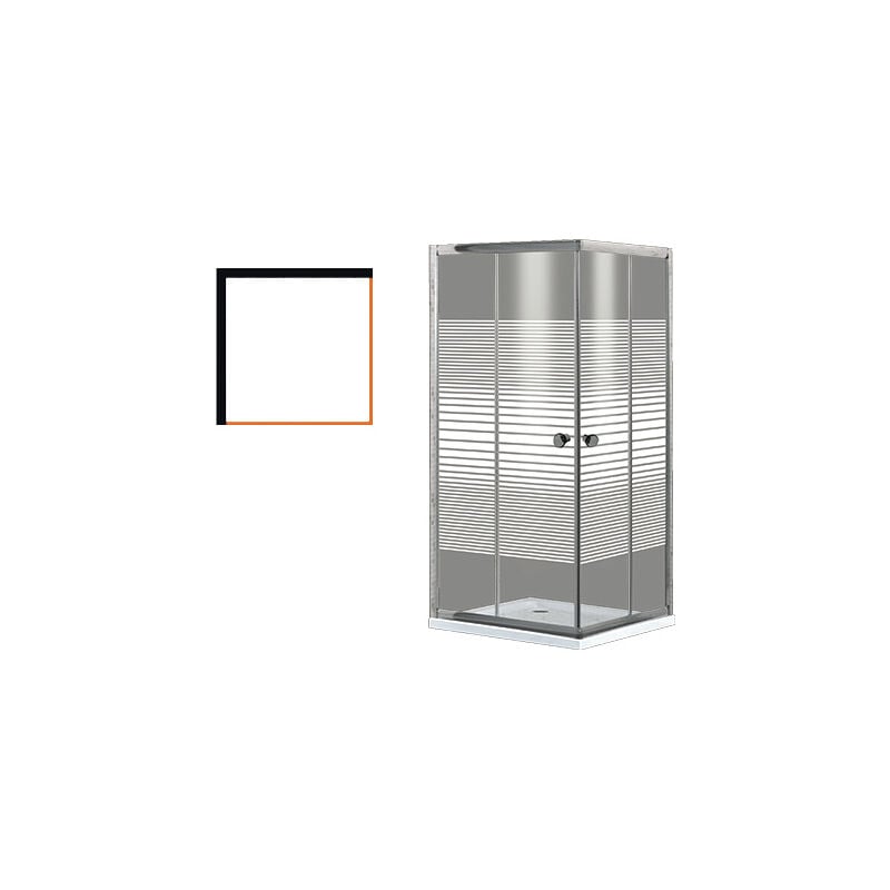 foto del prodotto box doccia brixo orchidea 80x80x190