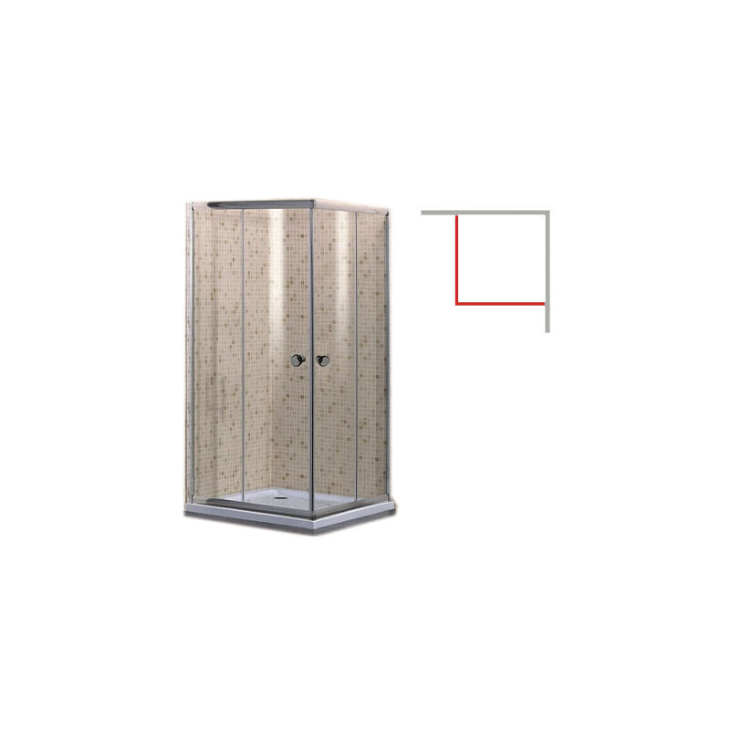 foto del prodotto box doccia brixo tulipano 70x70x190