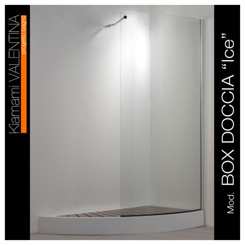 foto del prodotto box doccia curvo dal design moderno da 152x80 cm