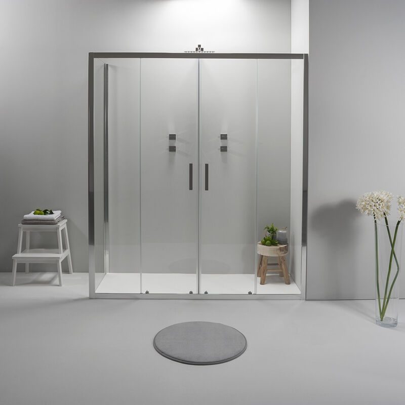 foto del prodotto box doccia elite angolare 70x170 cm scorrevole con lato fisso trasparente