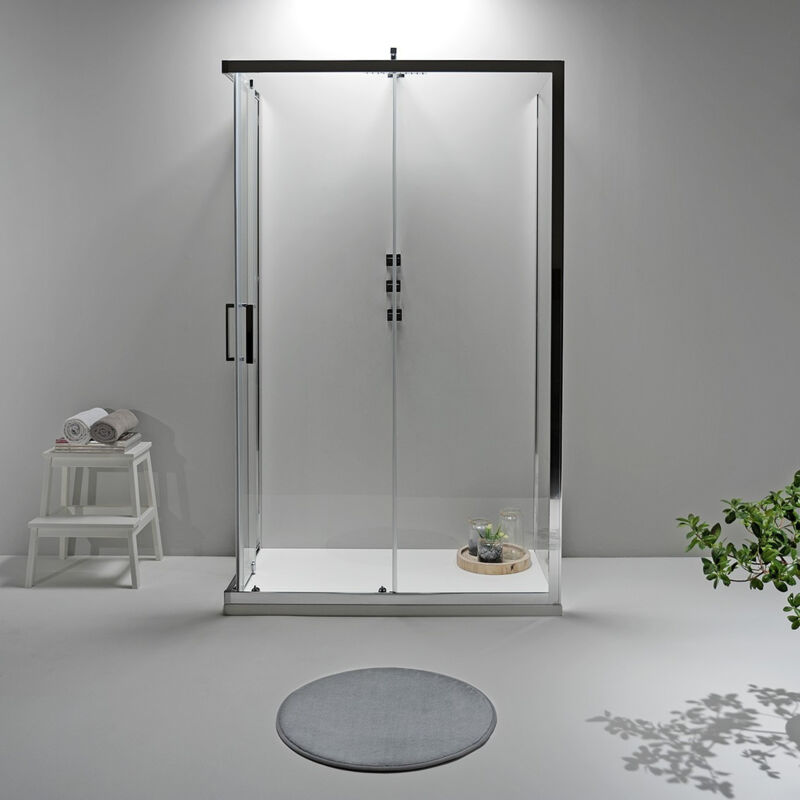foto del prodotto box doccia elite tre lati 70x120x70 cm scorrevole trasparente