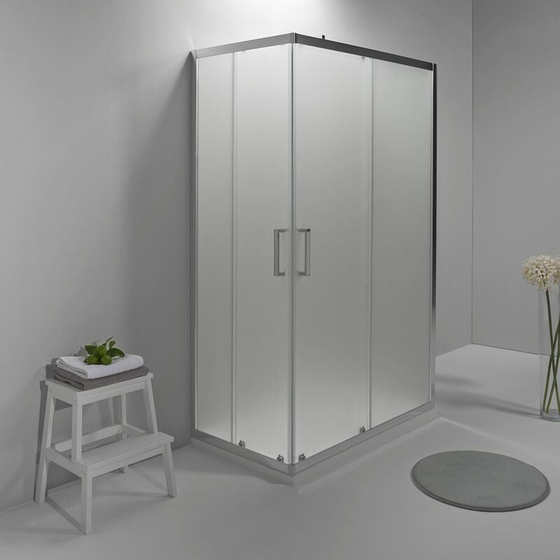 foto del prodotto box doccia elite tre lati 80x90x80 cm scorrevole opaco