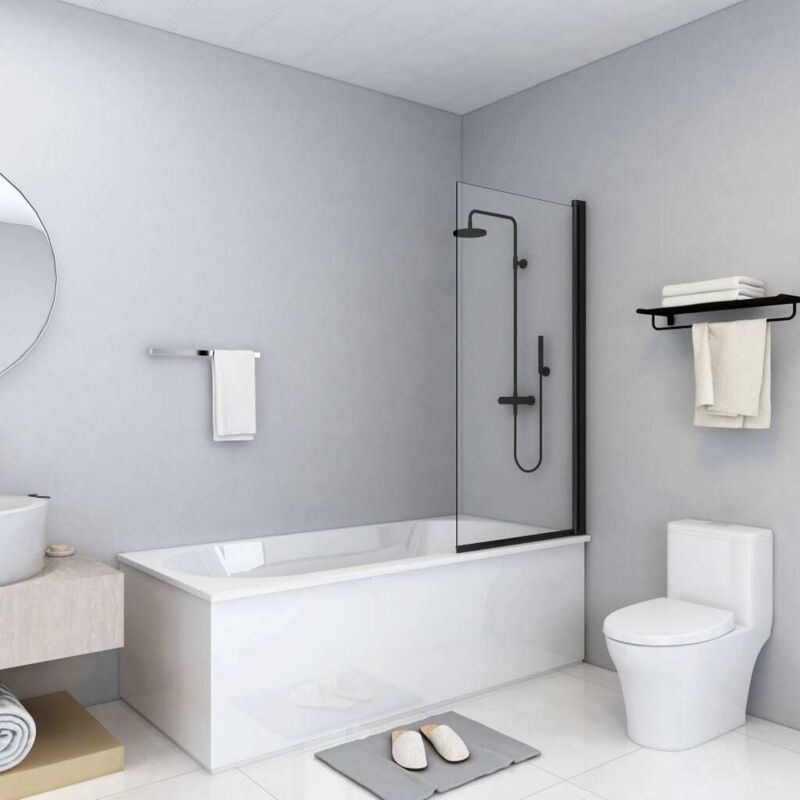 foto del prodotto box doccia in esg 68x130 cm nero vidaxl