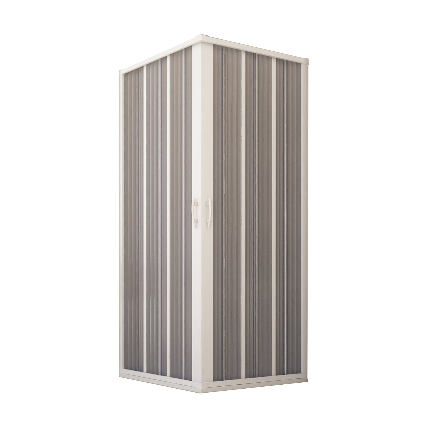 foto del prodotto box doccia in pvc 80x100cm h185 a soffietto con apertura centrale colore bianco mod. flex