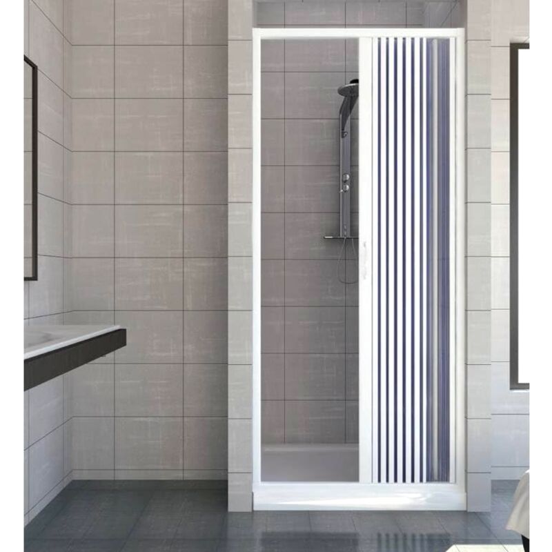 foto del prodotto box doccia in pvc con apertura laterale a scorrimento reversibile h185 cm venere