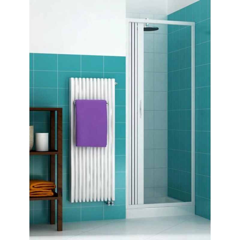 foto del prodotto box doccia nicchia libert 100x h185 cm in pvc a soffietto hdcasa