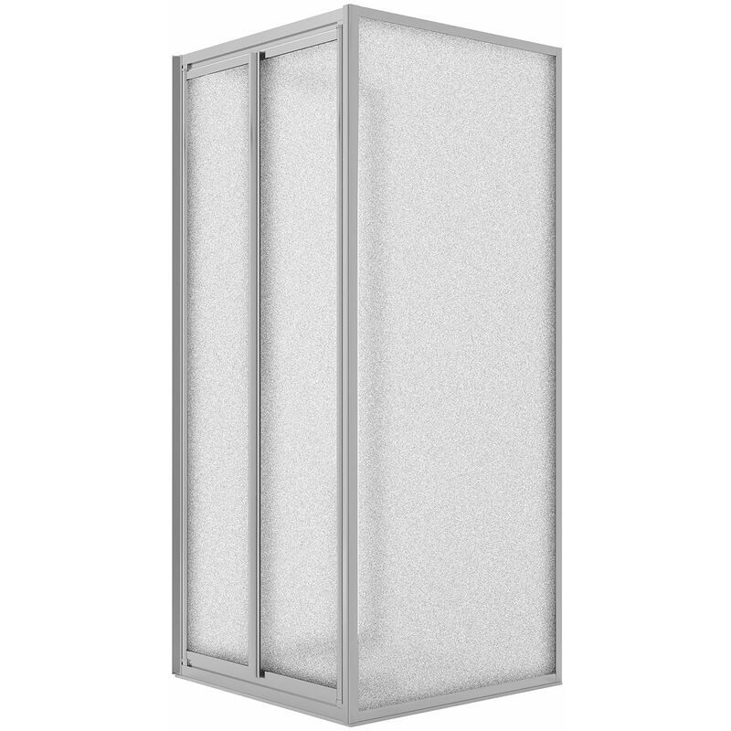 foto del prodotto box doccia saloon 3 lati vetro stampato h 185 mod. clint 70x90x70 cm ap. 90