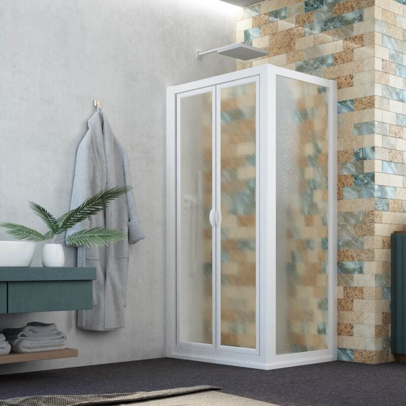 foto del prodotto box doccia saloon 90x90 ap. 90 cm h 190 in acrilico mod. delta duo