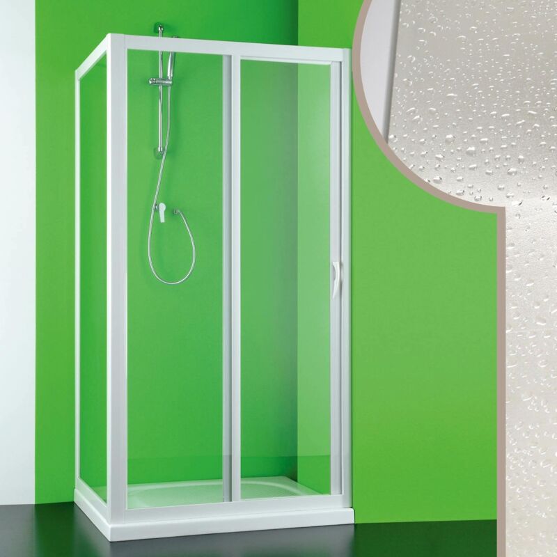 foto del prodotto box doccia scorrevole h 190 cm in acrilico mod. mercurio 70x120 cm con apertura laterale