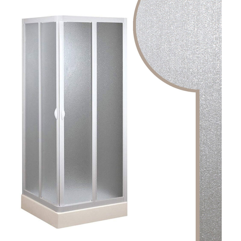 foto del prodotto box doccia scorrevole in acrilico mod. smart con apertura centrale 75x75 cm