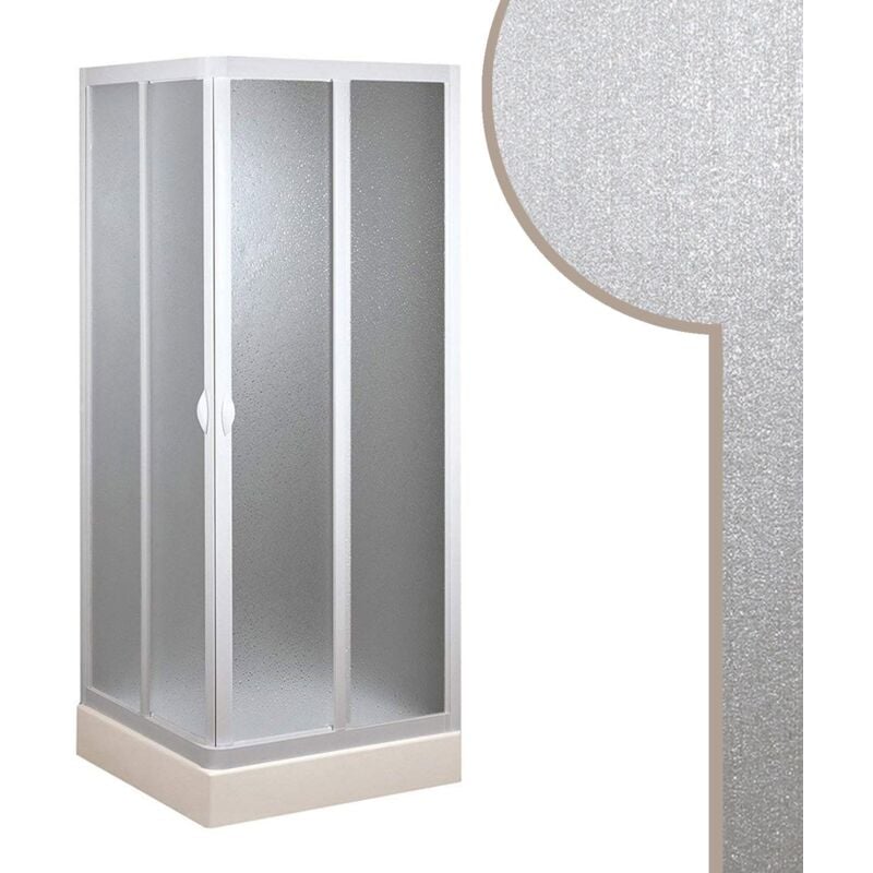 foto del prodotto box doccia scorrevole in acrilico mod. smart con apertura centrale 90x90 cm