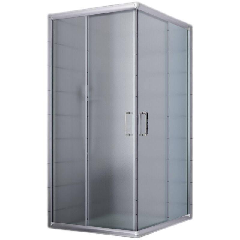 foto del prodotto box doccia scorrevole vetro stampato h 185 mod. alabama 80x120 cm rettangolare