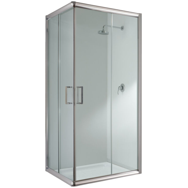 foto del prodotto box doccia scorrevole vetro trasparente h 198 mod. alabama 70x100 cm rettangolare