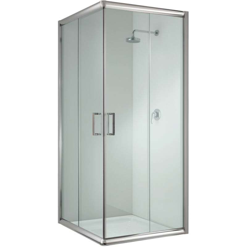 foto del prodotto box doccia scorrevole vetro trasparente h 198 mod. alabama 75x75 cm quadrato