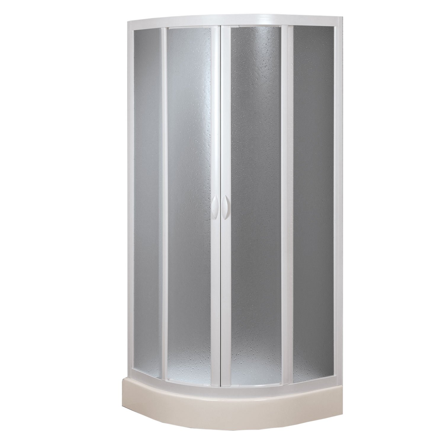 foto del prodotto box doccia semicircolare 100x100 cm in acrilico mod. marte con apertura scorrevole