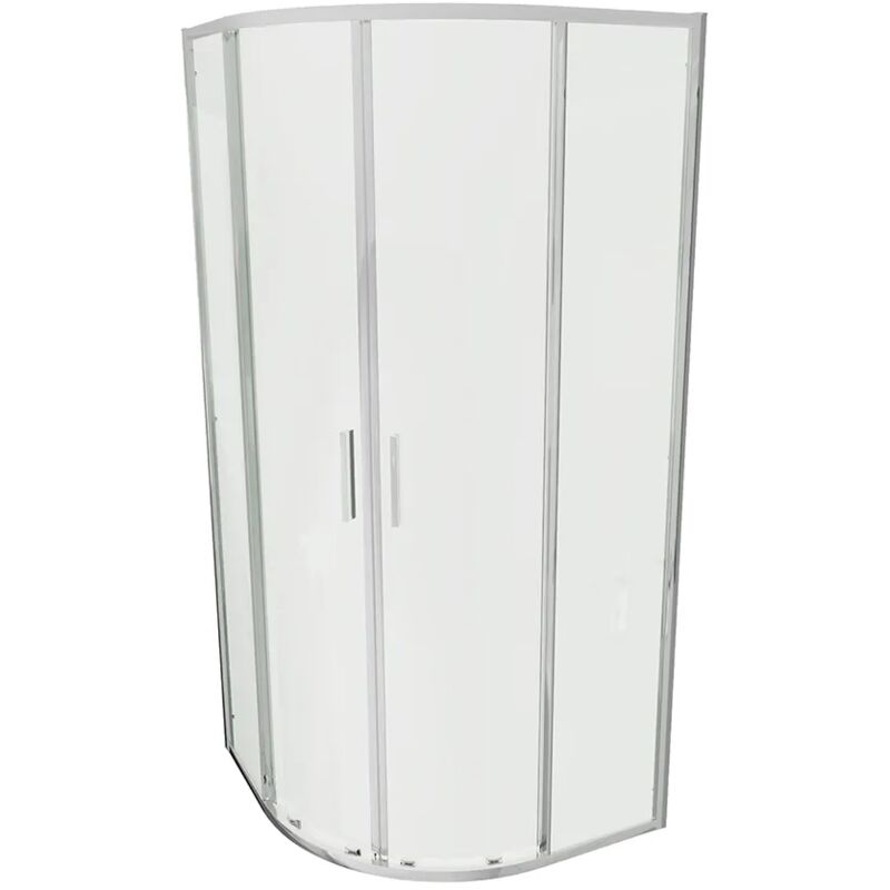 foto del prodotto box doccia semicircolare 70x90cm profili slim cromati vetro 6mm trasparente h190 reversibile mod. portofino