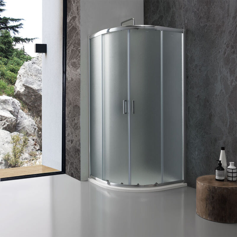 foto del prodotto box doccia semicircolare 80x80 cm cristallo opaco
