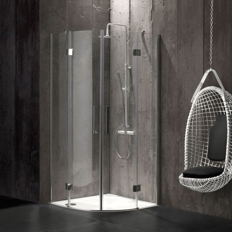 foto del prodotto box doccia semicircolare 90x90 in cristallo