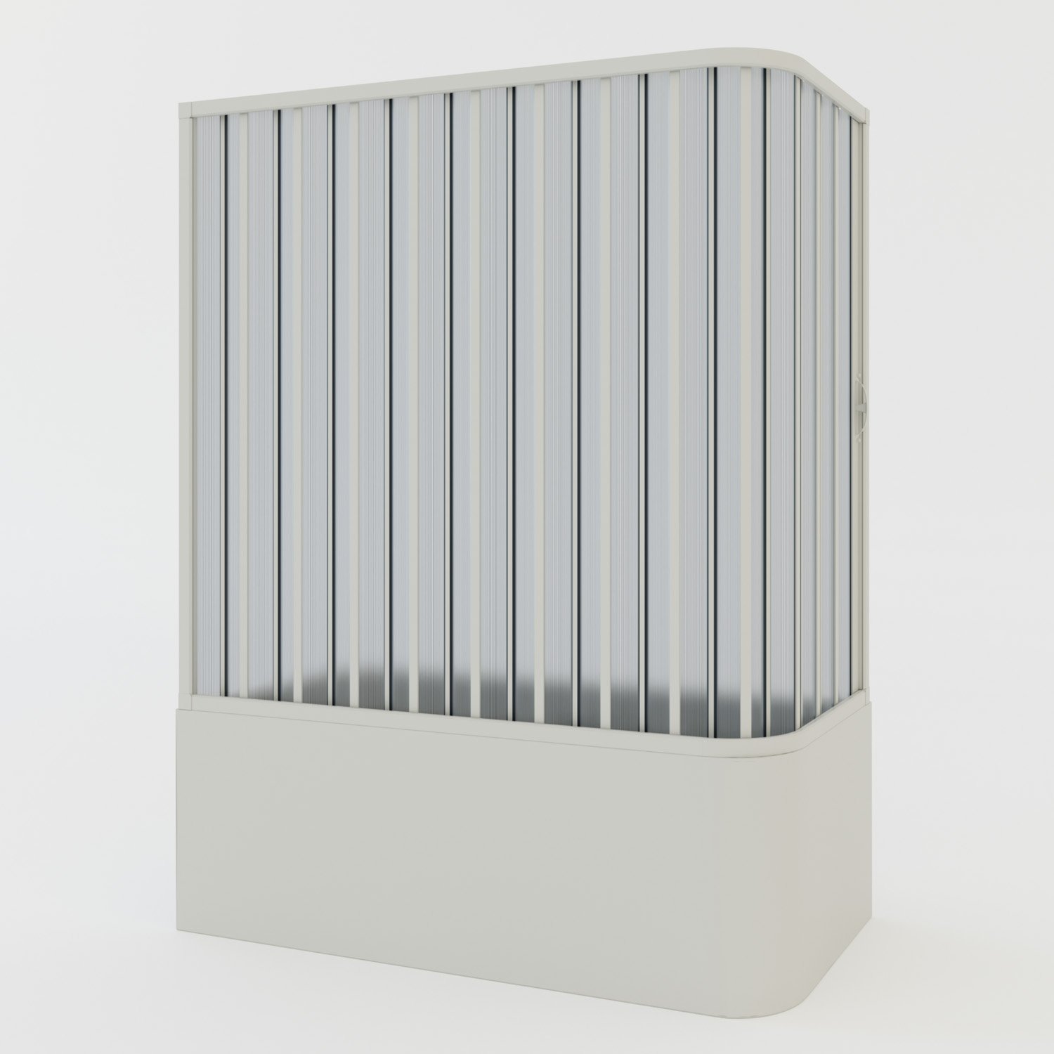 foto del prodotto box doccia sopravasca 70x170 in pvc a soffietto mod. ortensia con apertura laterale