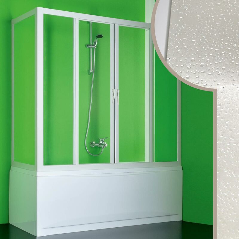 immagine 0 del prodotto box doccia sopravasca h 150 cm mod. plutone 2 in acrilico 80x180 cm con apertura centrale