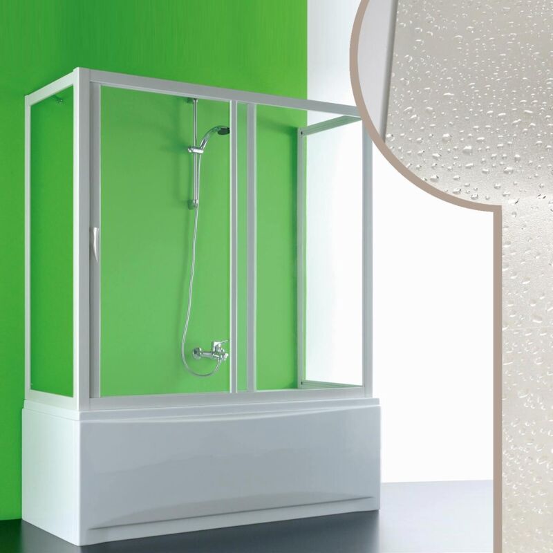 foto del prodotto box doccia sopravasca in acrilico h 150 cm mod. plutone 3 lati 70x140x70 cm apertura laterale