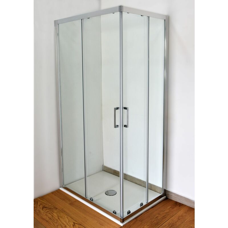 immagine 0 del prodotto box doccia style 100x140xh190cm in cristallo trasparente 6 mm