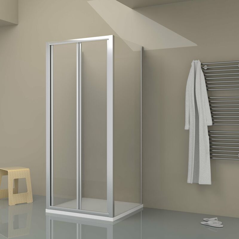 foto del prodotto box doccia tokyo porta pieghevole quadrata 3 lati 70x70x70 cm altezza 200 cm cristallo 6 mm
