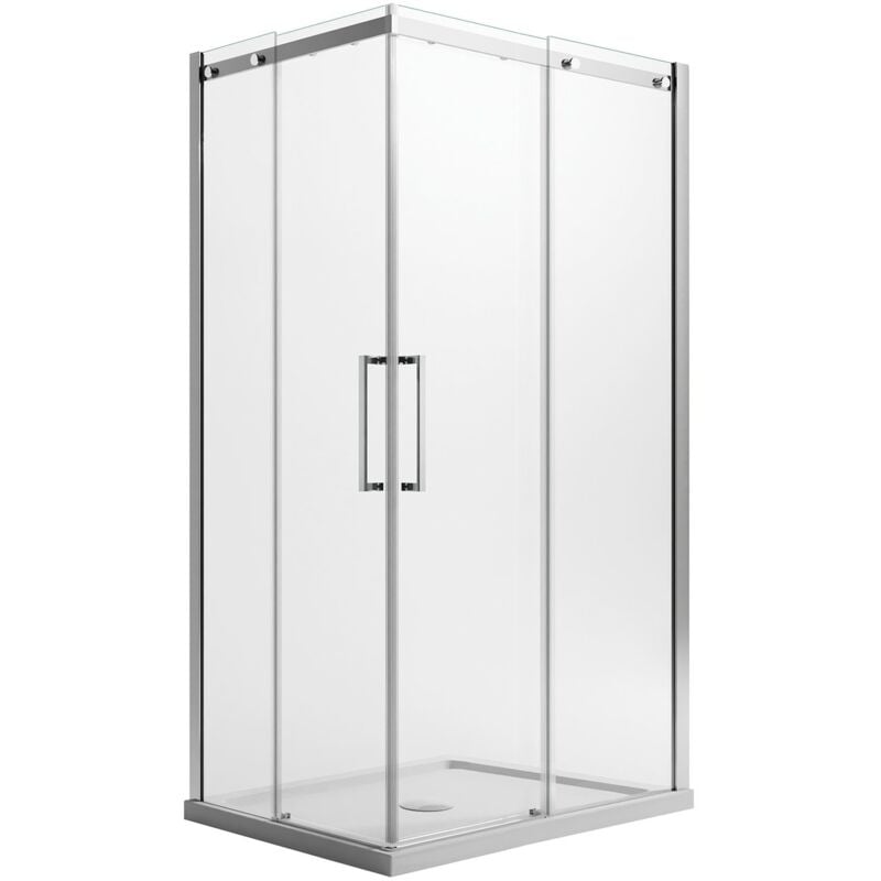 foto del prodotto box doccia vetro trasparente 8 mm con easyclean h 200 mod. prime corner 70x70 cm