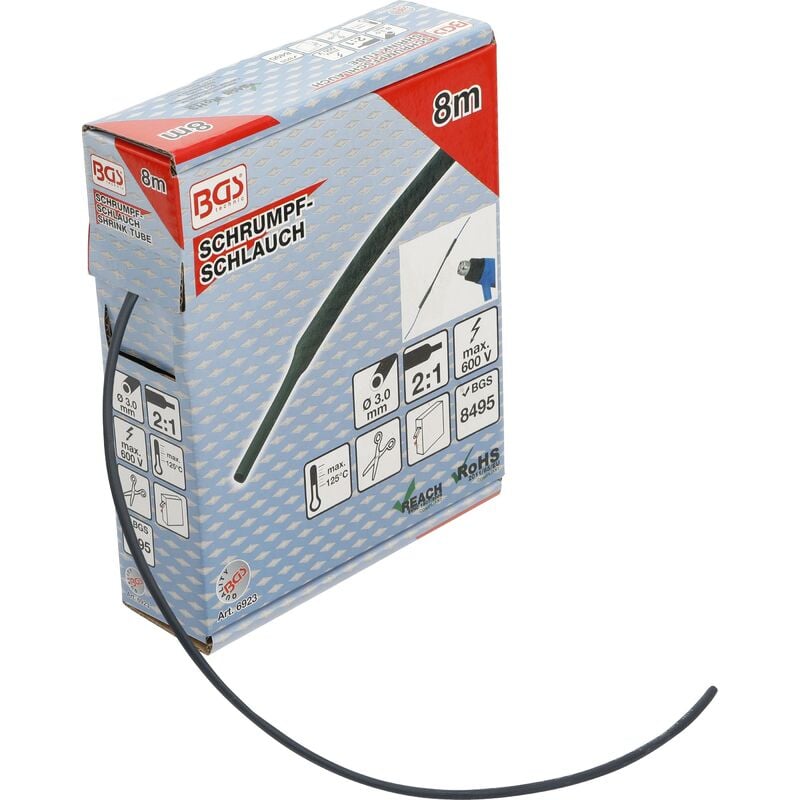 foto del prodotto box gauine termorestringenti nero 3 mm 8 m