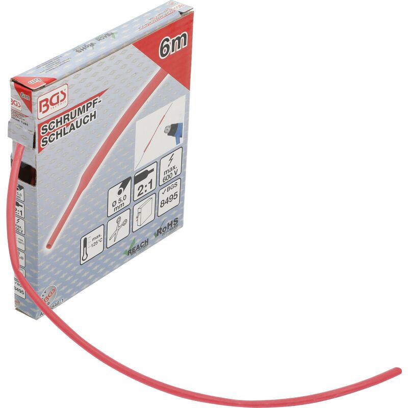 foto del prodotto box gauine termorestringenti rosso 5 mm 6 m