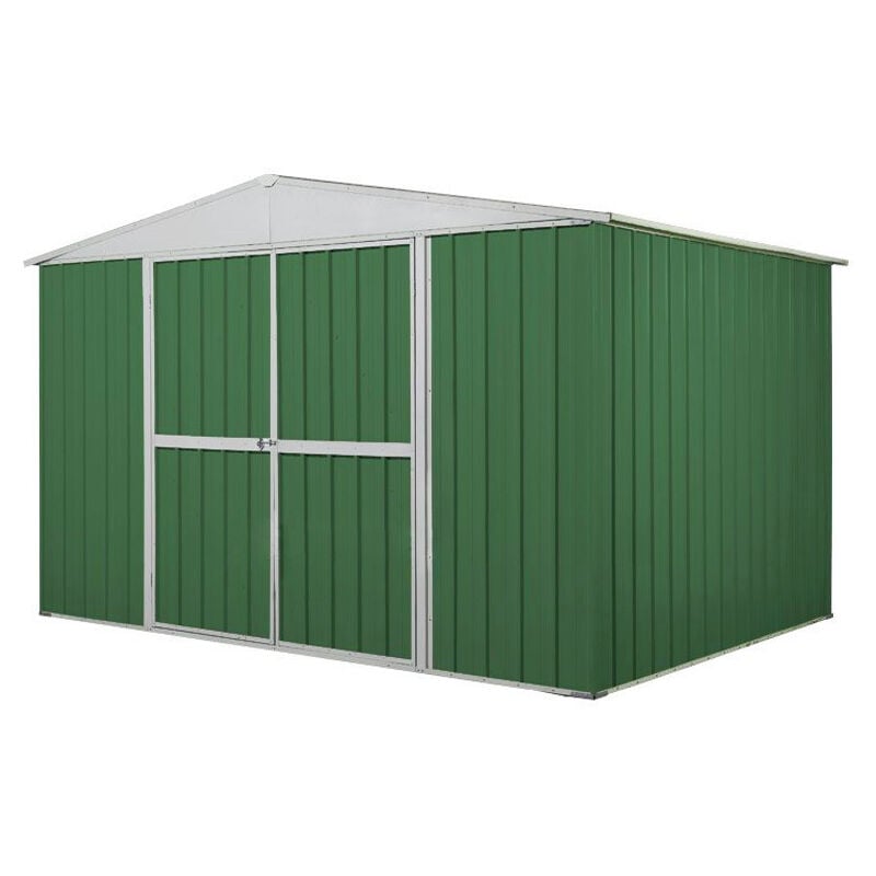 foto del prodotto box in acciaio deposito attrezzi da esterno 360x175cm x h 212cm 110 kg 6,30 mq colore verde