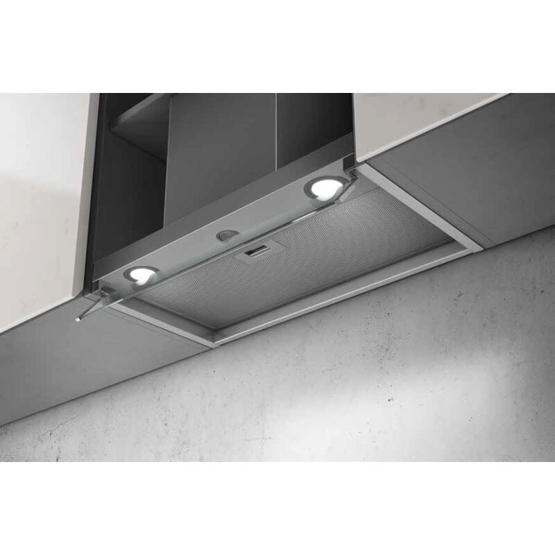 foto del prodotto box in lx ix a 120 cappa aspirante integrato classe b acciaio inossidabile elica
