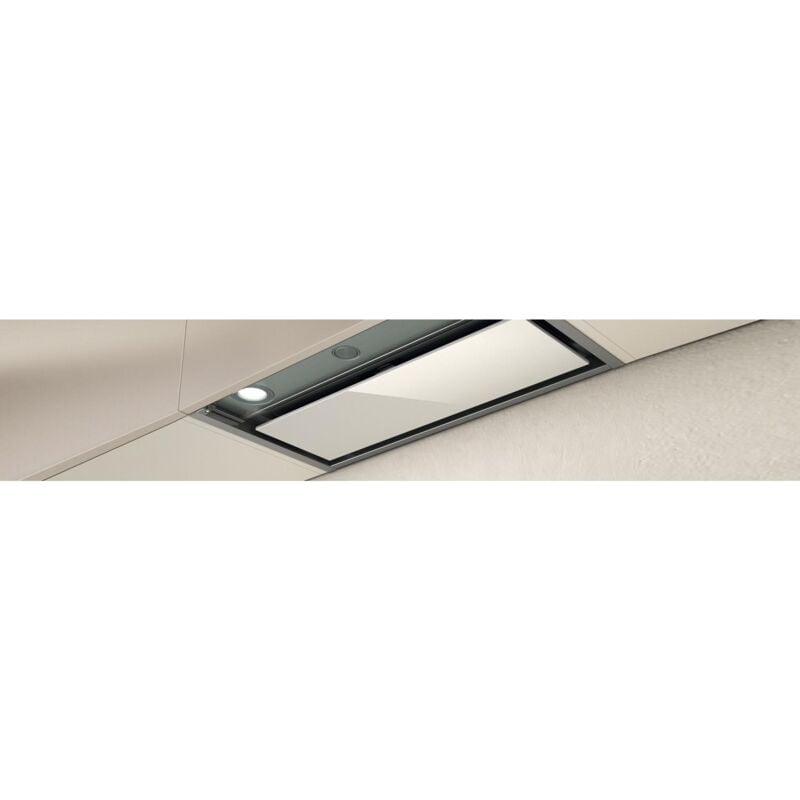 foto del prodotto box in plux ixgl a 90 cappa aspirante integrato classe b acciaio inossidabile bianco elica