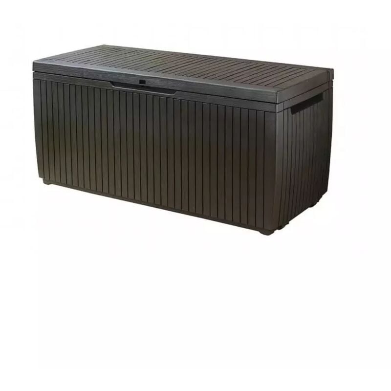 foto del prodotto box keter da giardino in resina marrone. baule porta