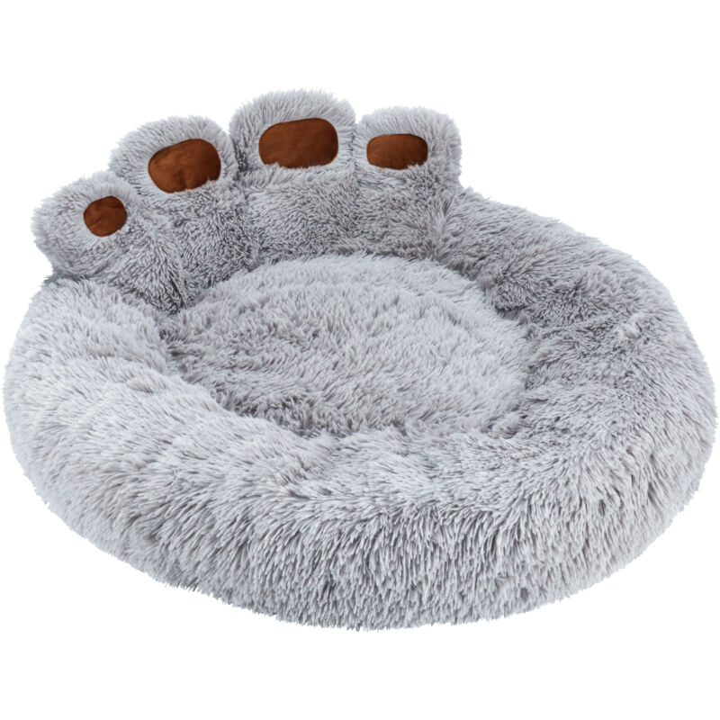 foto del prodotto box peluche letto rotondo per cane gatto cuscino lettino 80x80