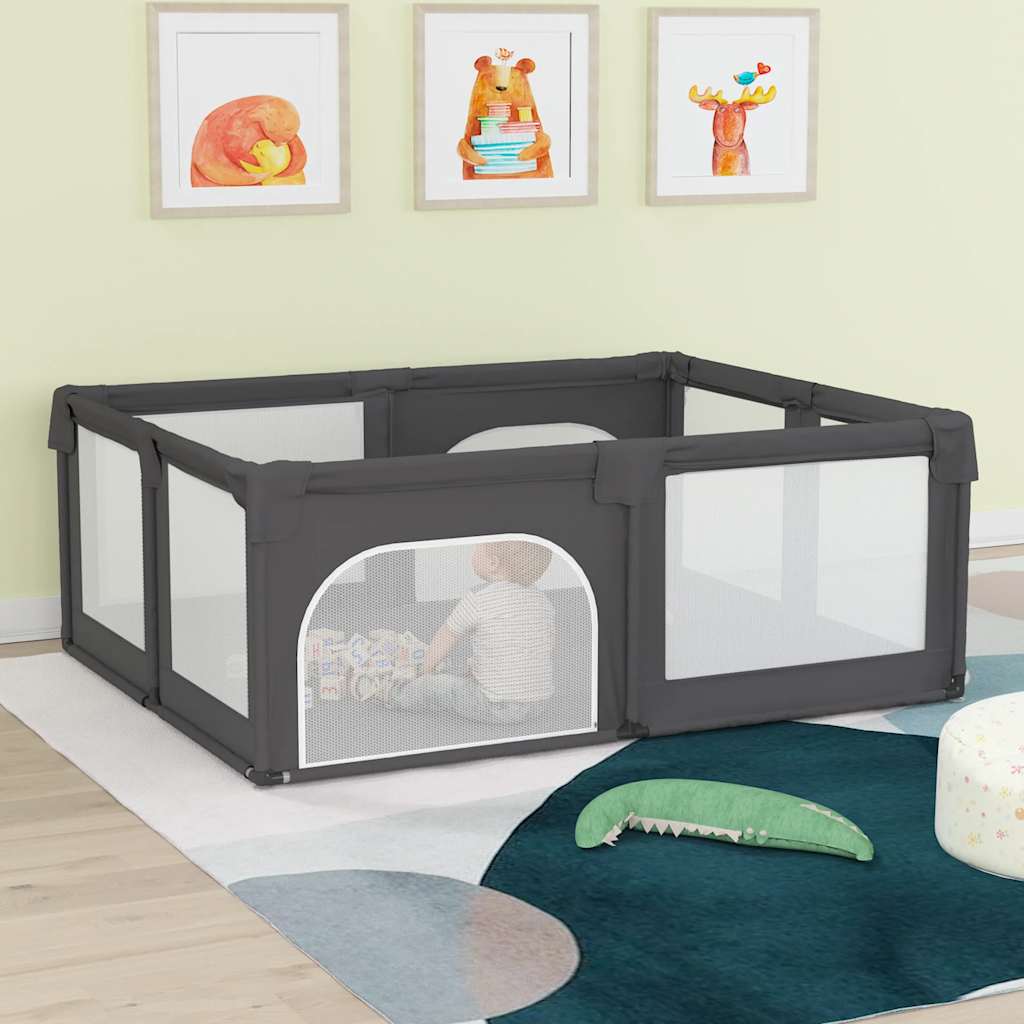 foto del prodotto box per bambini con 2 porte grigio scuro tessuto oxford cod mxl 72371