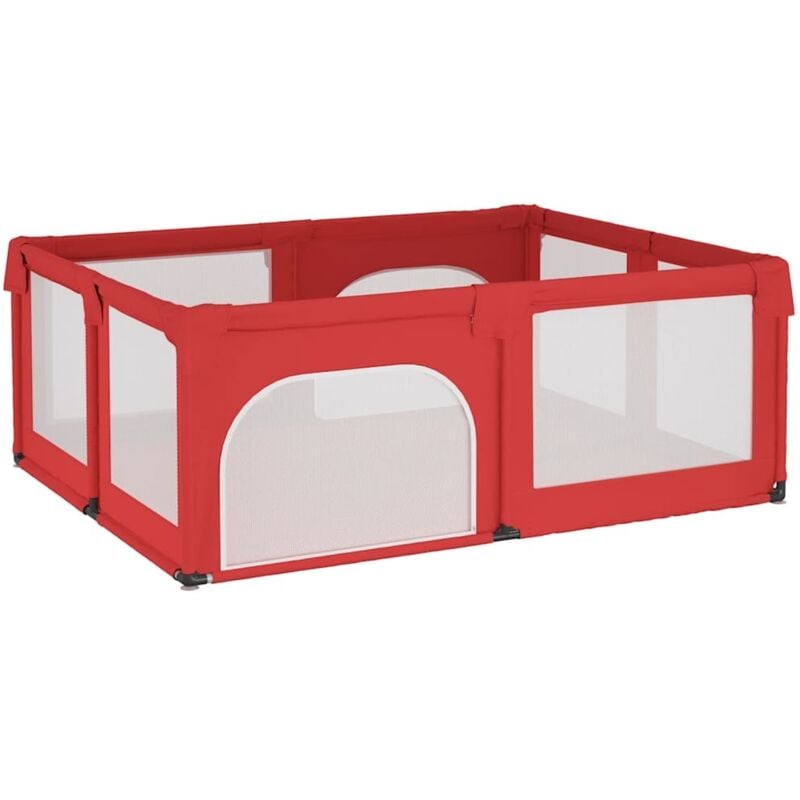 foto del prodotto box per bambini con 2 porte rosso in tessuto oxford - vidaxl