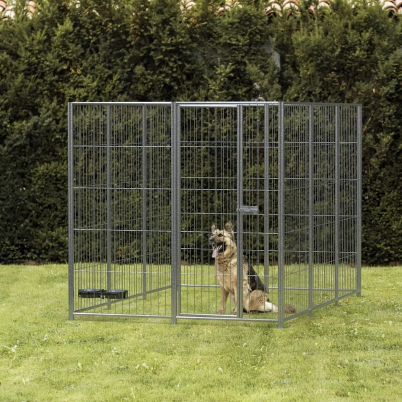 foto del prodotto box per cani da esterno zincatura elettrolitica 200x200x altezza 180 centimetri