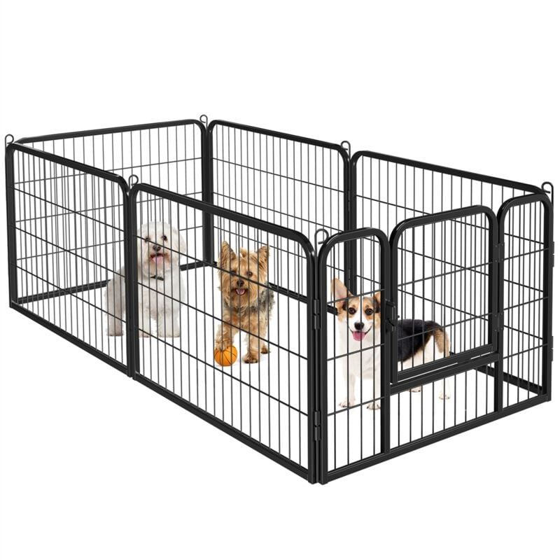 foto del prodotto box per cuccioli da esterno box per cani per animali di piccola taglia, con porta yaheetech