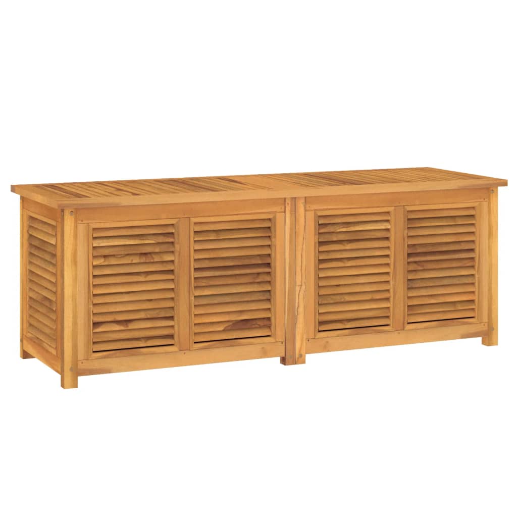foto del prodotto box portaoggetti da giardino e borsa 150 x 50 x 53 cm legno massello di teak 02 0013131