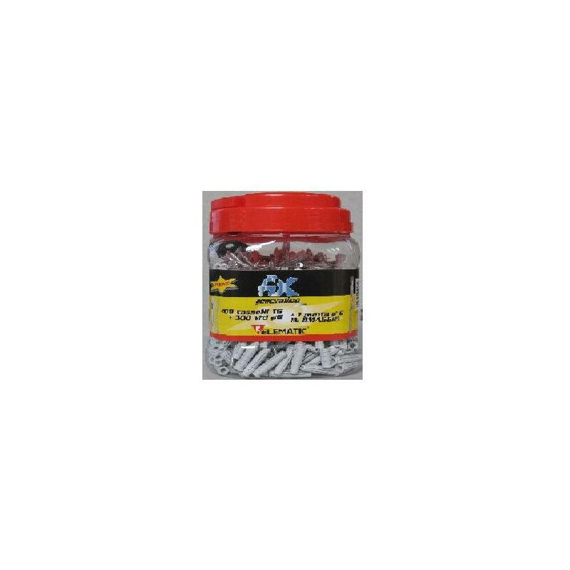foto del prodotto box tasselli t6 6 mm c vite tsp punta omaggio 6 mm 300 pezzi
