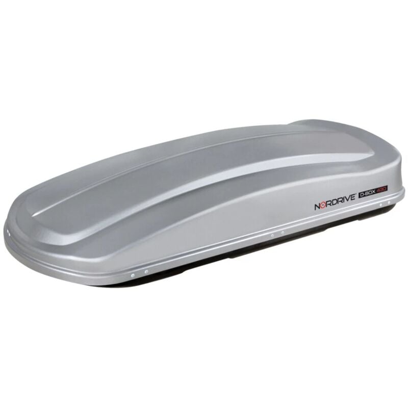foto del prodotto box tetto per auto nordrive 430 litri in abs grigio goffrato - n60010
