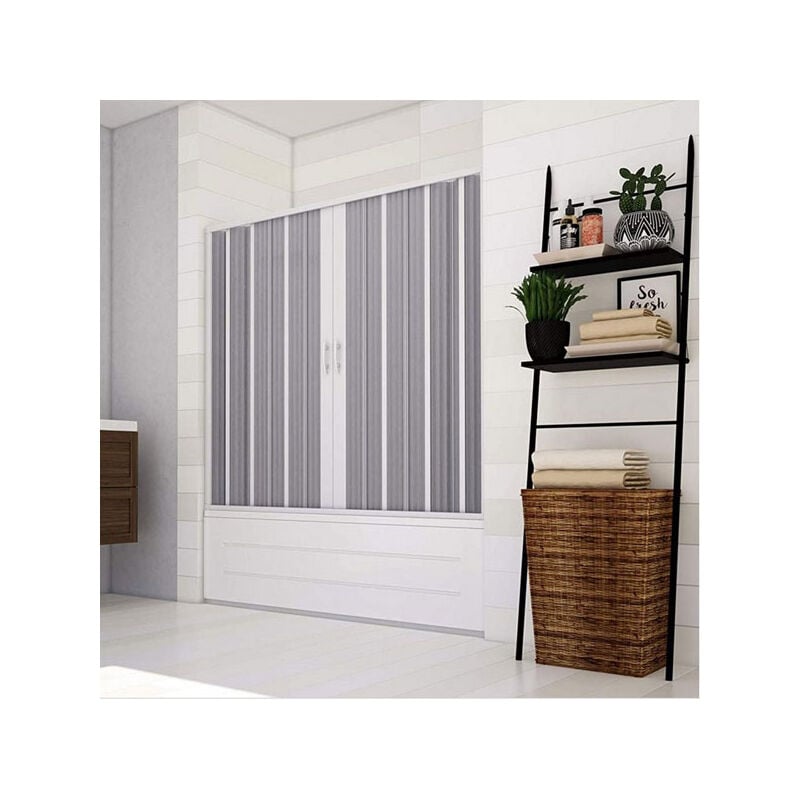 foto del prodotto box vasca con apertura centrale scorrevole in pvc