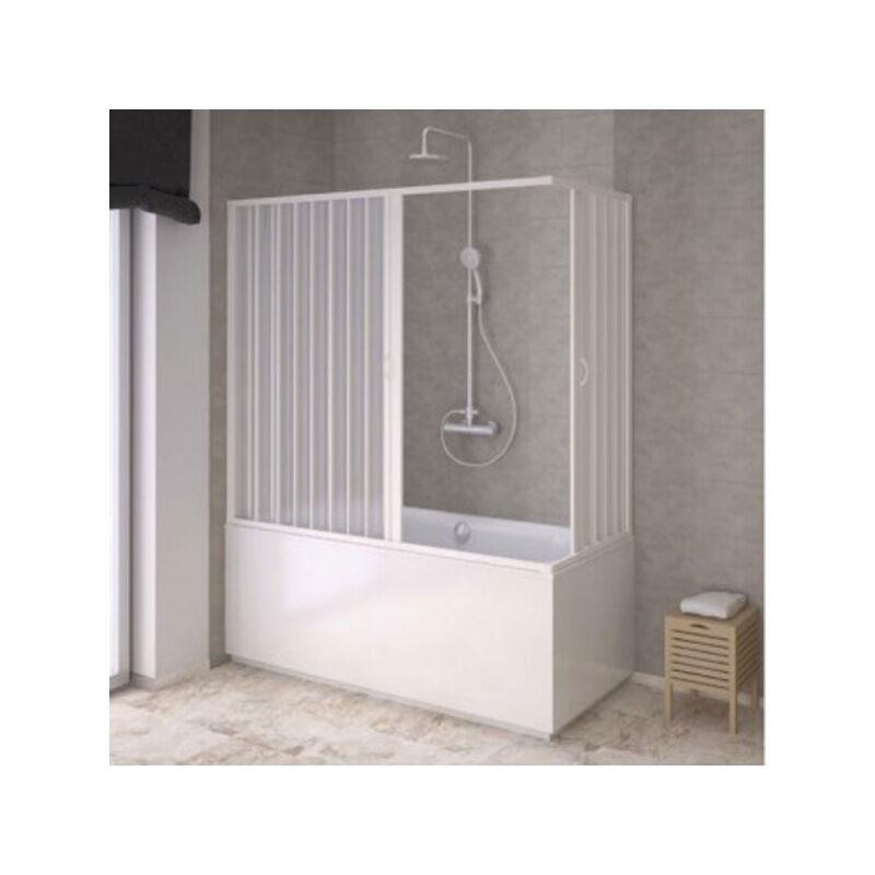 foto del prodotto box vasca scorrevole angolare in pvc stabilizzato