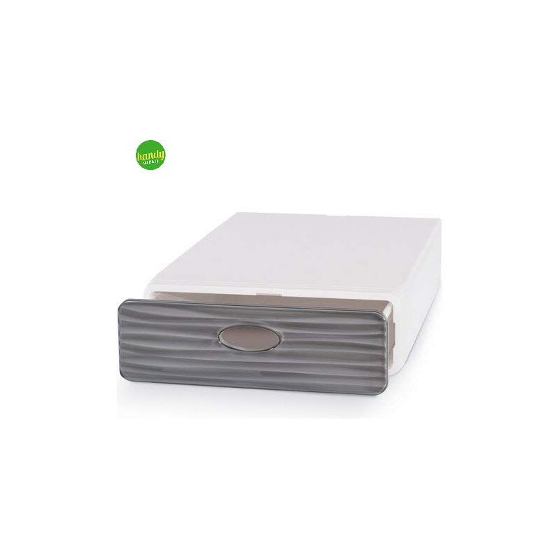 foto del prodotto box wave domoliving qbox slim grigio bianco 9 x 28 x 40 cm