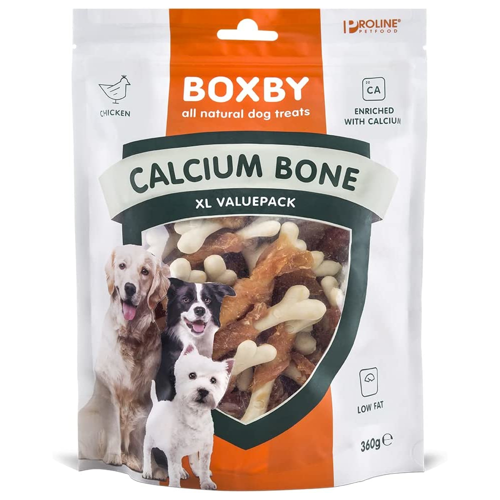 foto del prodotto boxby calcium bone snack per cani - set 2 x 360 g